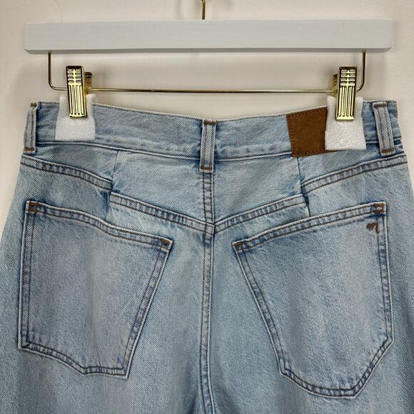 Madewell Superwide Leg Jeans Cather Wash Button Front Blue High Rise US 26 NWT - Picture 12 of 16